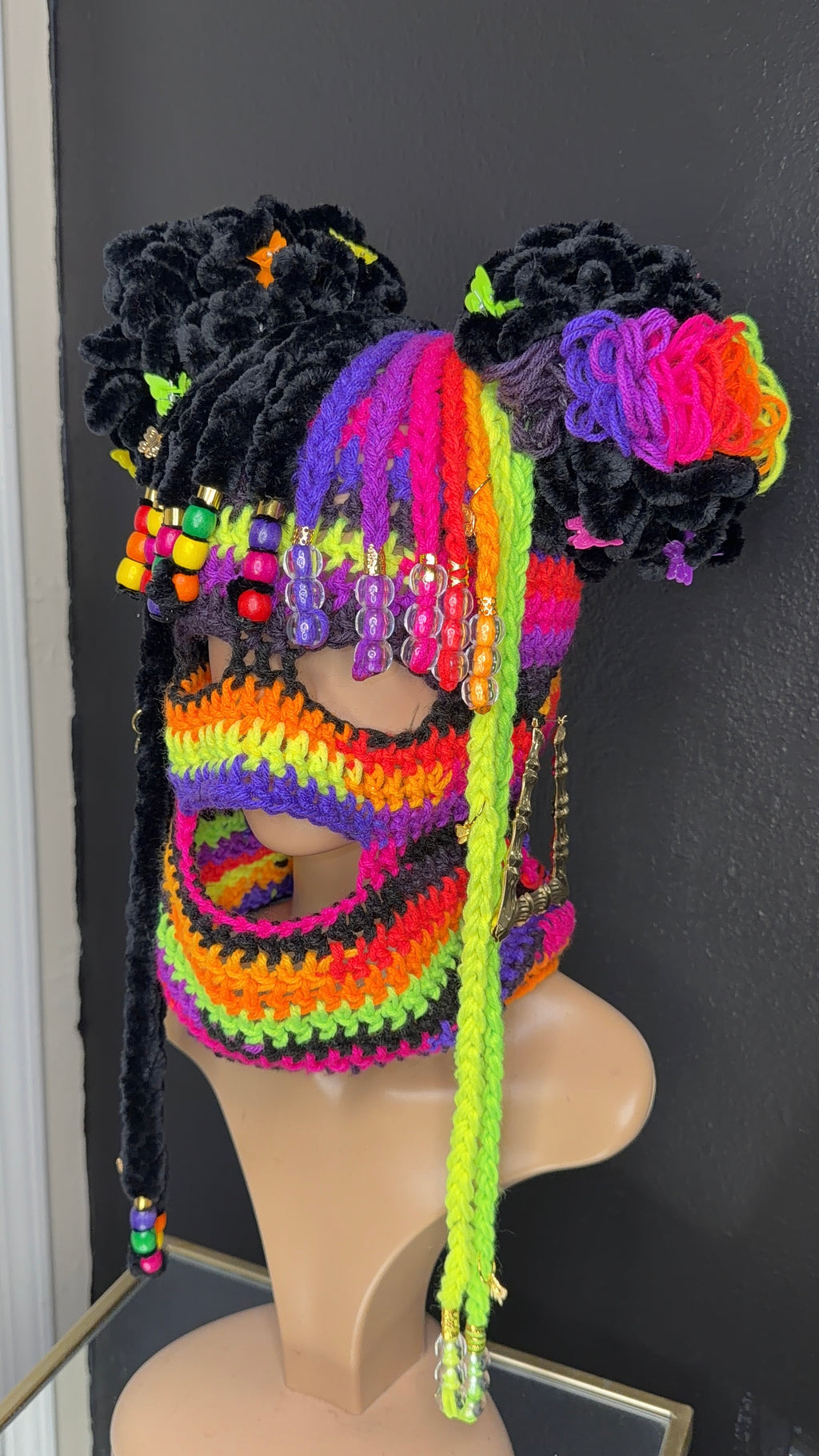 Sister, Sister Ski Mask - Lime Multicolor