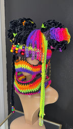 Sister, Sister Ski Mask - Lime Multicolor