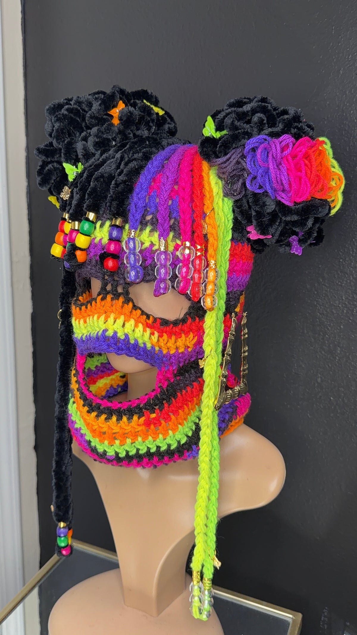 Sister, Sister Ski Mask - Lime Multicolor