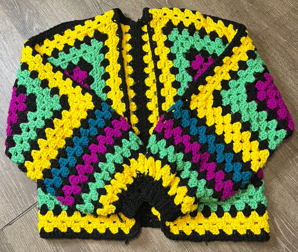 Hexagon Cardigan - Yellow