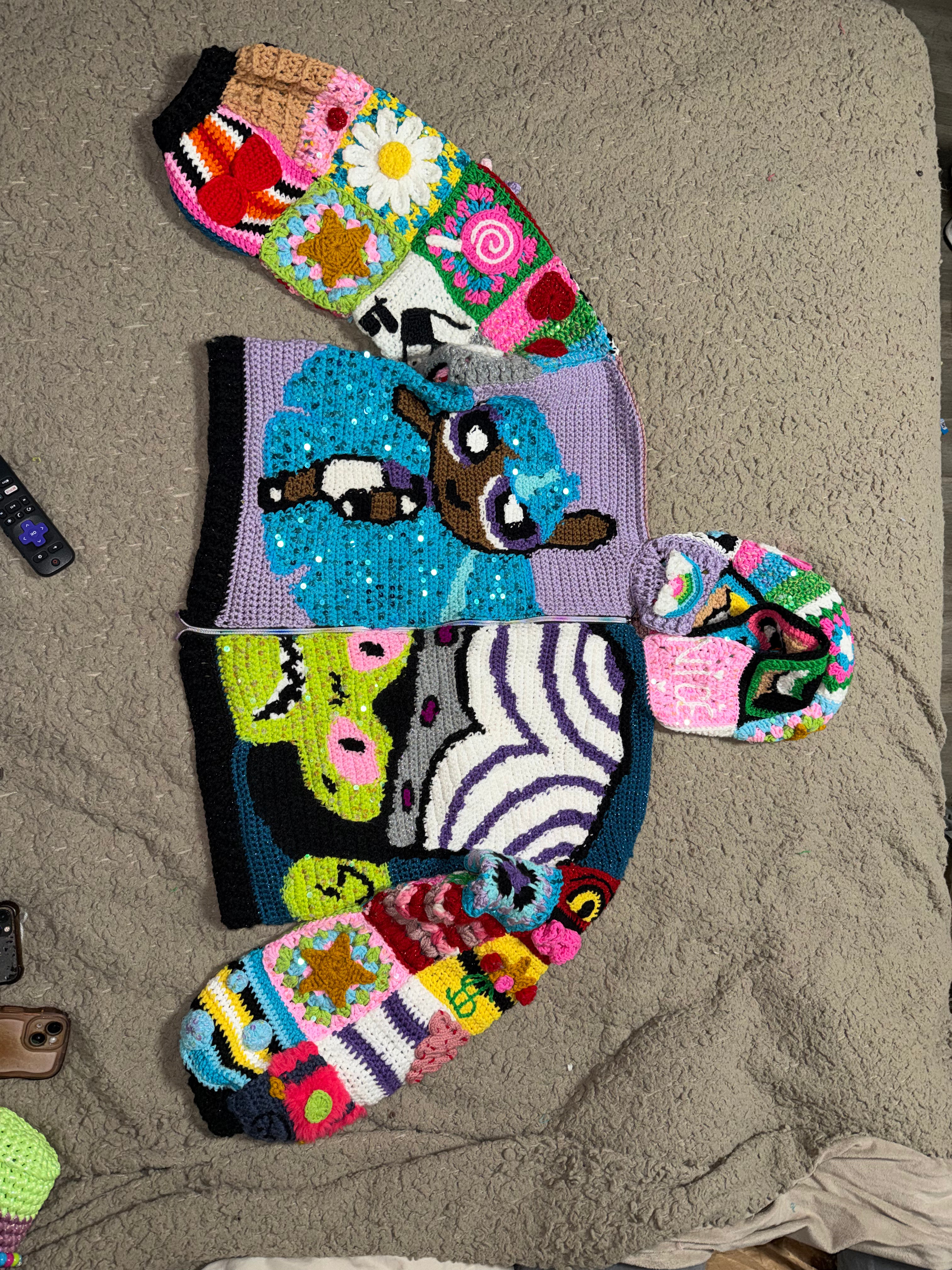 Powerpuff Girls jacket with Matching bag