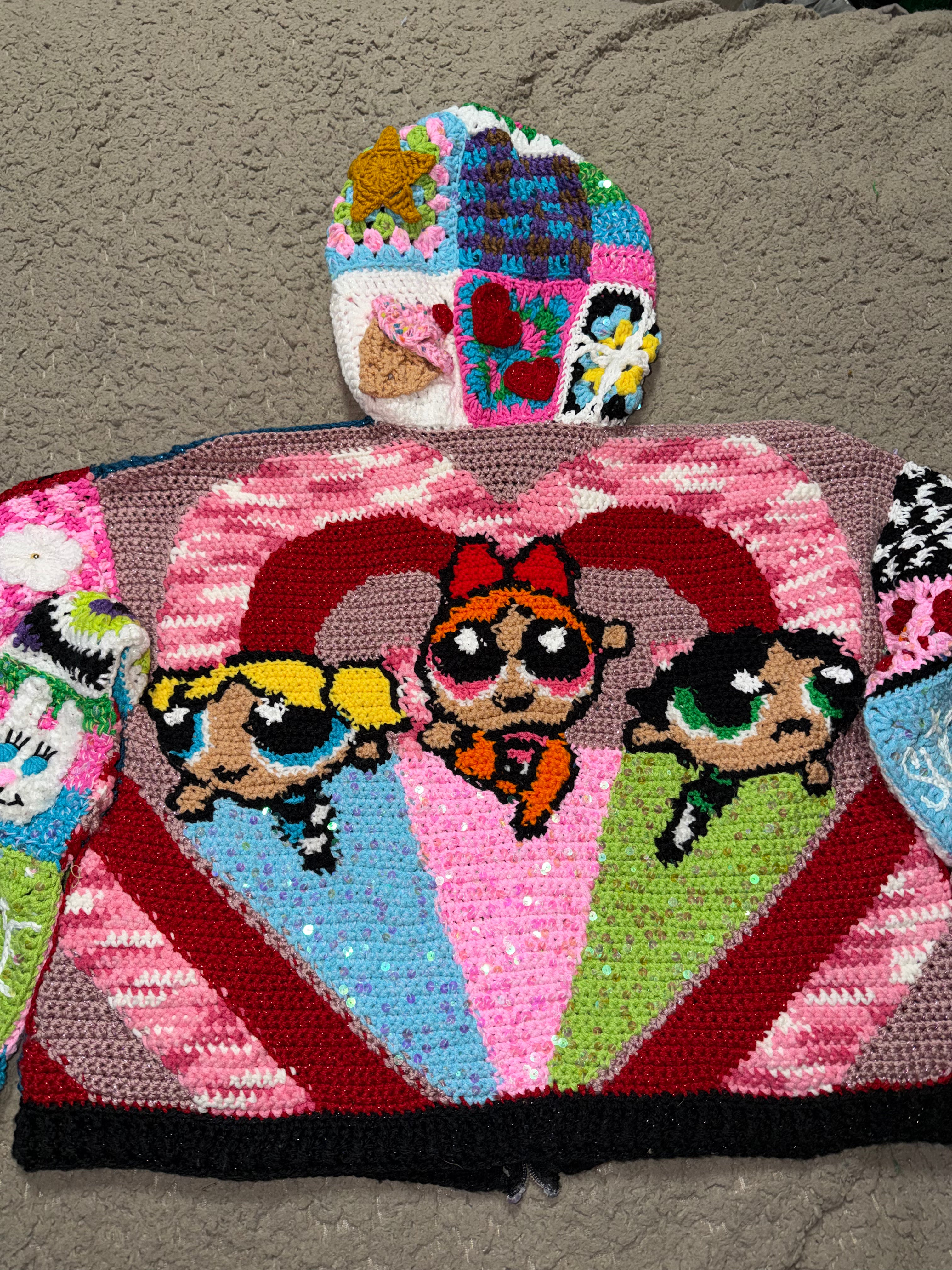 Powerpuff Girls jacket with Matching bag